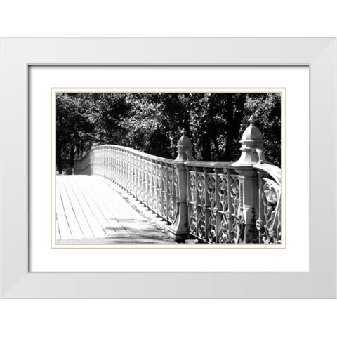 Central Park 1695 White Modern Wood Framed Art Print with Double Matting by Grey, Jace