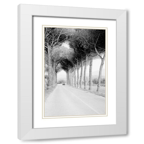 Italy 33 White Modern Wood Framed Art Print with Double Matting by Grey, Jace