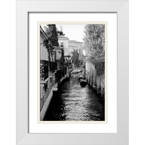 Cinque calli di Venezia 5 White Modern Wood Framed Art Print with Double Matting by Grey, Jace