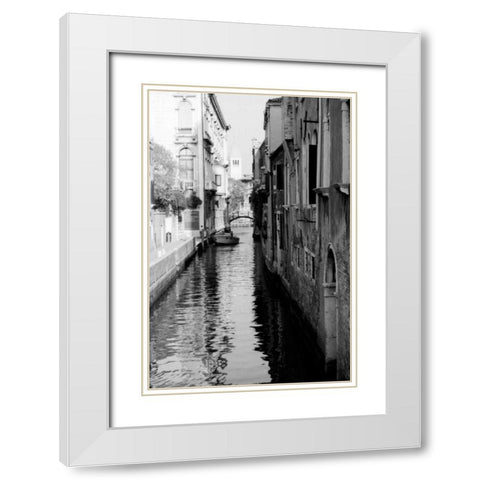 Cinque calli di Venezia 3 White Modern Wood Framed Art Print with Double Matting by Grey, Jace