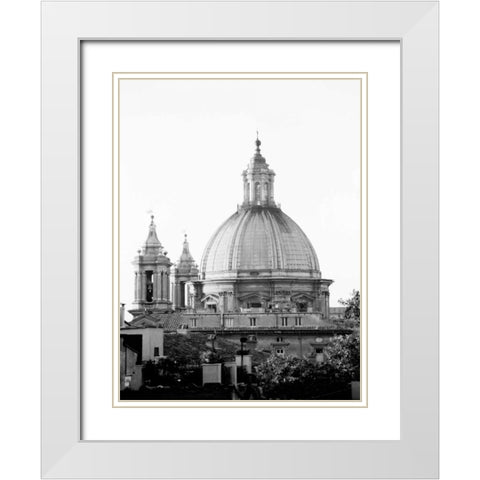 Dome In The Sky White Modern Wood Framed Art Print with Double Matting by Pica, Jeff