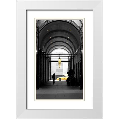 HR BandW 1 White Modern Wood Framed Art Print with Double Matting by Pica, Jeff