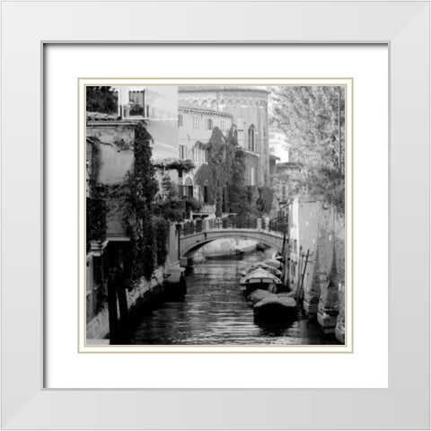 Cinque calli di Venezia 5 White Modern Wood Framed Art Print with Double Matting by Grey, Jace