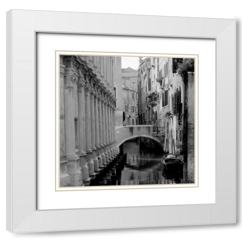 Cinque calli di Venezia 2 White Modern Wood Framed Art Print with Double Matting by Grey, Jace