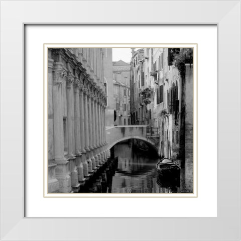 Cinque calli di Venezia 2 White Modern Wood Framed Art Print with Double Matting by Grey, Jace