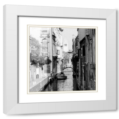 Cinque calli di Venezia 3 White Modern Wood Framed Art Print with Double Matting by Grey, Jace