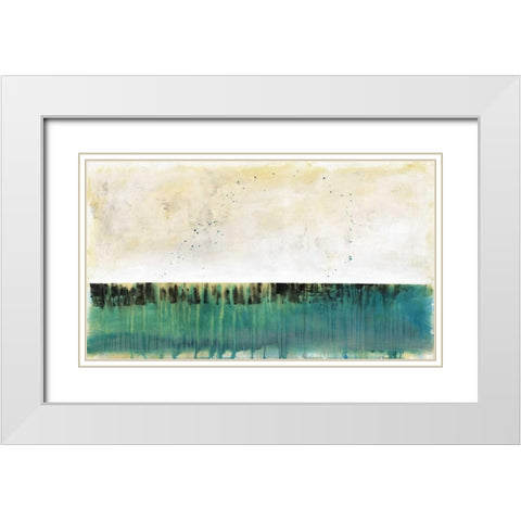 Hindsight White Modern Wood Framed Art Print with Double Matting by Grey, Jace