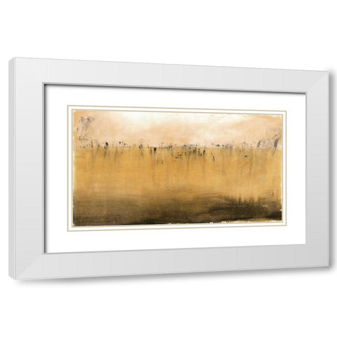 Serenity White Modern Wood Framed Art Print with Double Matting by Grey, Jace