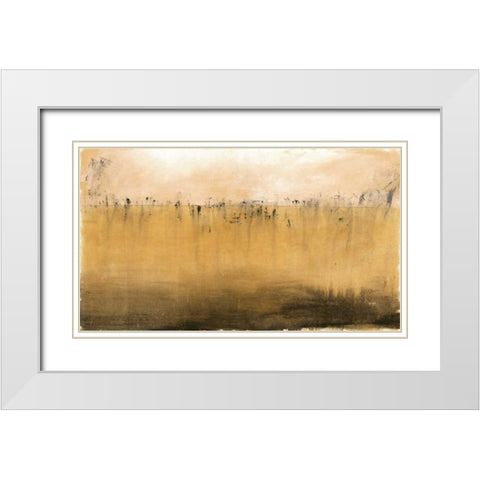 Serenity White Modern Wood Framed Art Print with Double Matting by Grey, Jace