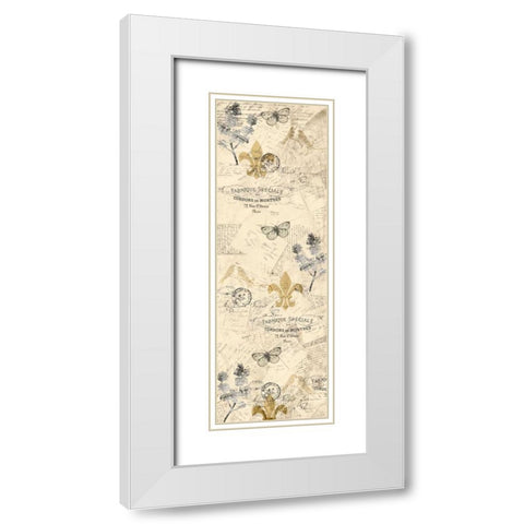 Fluers White Modern Wood Framed Art Print with Double Matting by Allen, Kimberly