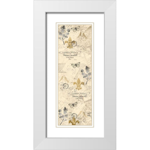 Fluers White Modern Wood Framed Art Print with Double Matting by Allen, Kimberly