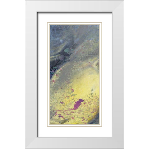 Space Yellow 2 White Modern Wood Framed Art Print with Double Matting by Allen, Kimberly