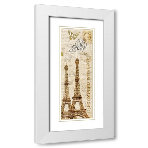 European Holiday 3 White Modern Wood Framed Art Print with Double Matting by Allen, Kimberly