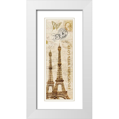 European Holiday 3 White Modern Wood Framed Art Print with Double Matting by Allen, Kimberly