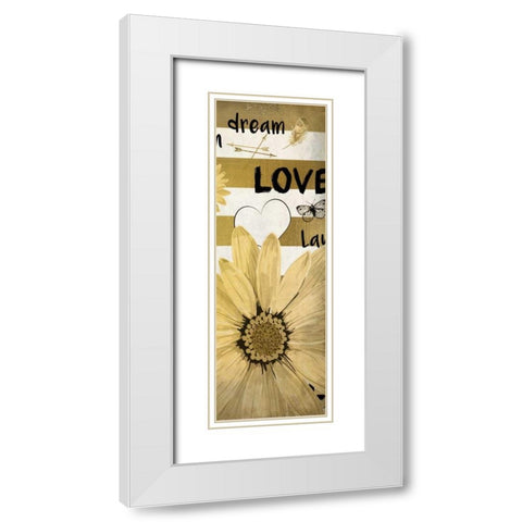 Dream Love White Modern Wood Framed Art Print with Double Matting by Allen, Kimberly