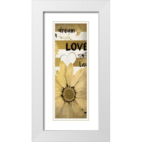 Dream Love White Modern Wood Framed Art Print with Double Matting by Allen, Kimberly