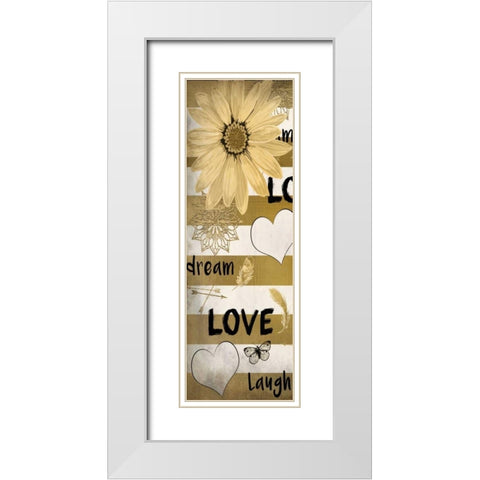 Dream Love 2 White Modern Wood Framed Art Print with Double Matting by Allen, Kimberly