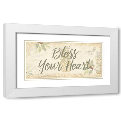 Southern Charm 1 White Modern Wood Framed Art Print with Double Matting by Allen, Kimberly