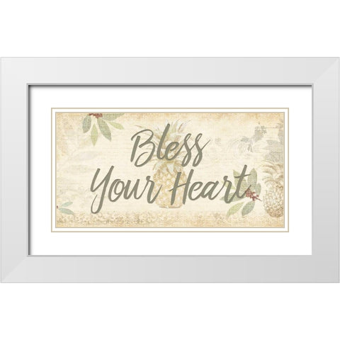 Southern Charm 1 White Modern Wood Framed Art Print with Double Matting by Allen, Kimberly