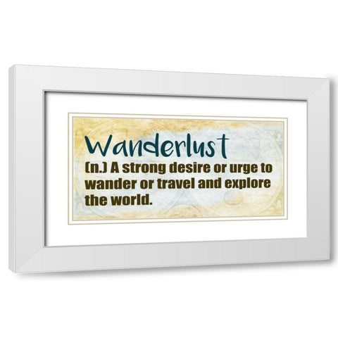 Wander 3 White Modern Wood Framed Art Print with Double Matting by Allen, Kimberly