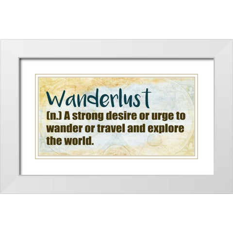 Wander 3 White Modern Wood Framed Art Print with Double Matting by Allen, Kimberly