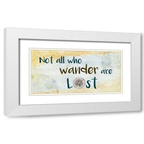 Wander 4 White Modern Wood Framed Art Print with Double Matting by Allen, Kimberly