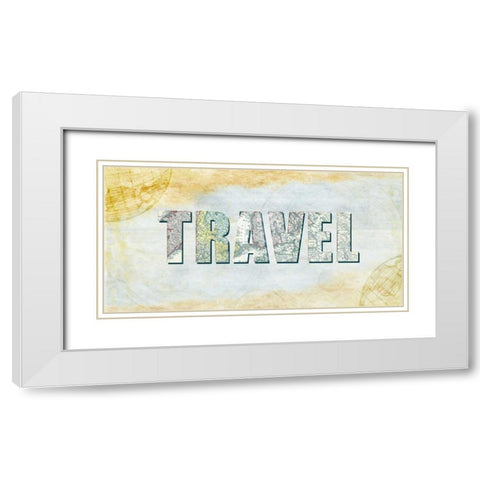 Wander 5 White Modern Wood Framed Art Print with Double Matting by Allen, Kimberly