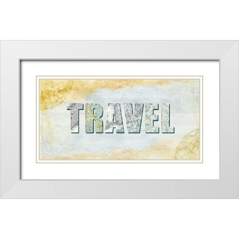 Wander 5 White Modern Wood Framed Art Print with Double Matting by Allen, Kimberly