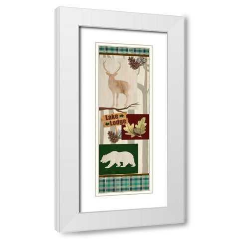 To The Lake White Modern Wood Framed Art Print with Double Matting by Allen, Kimberly