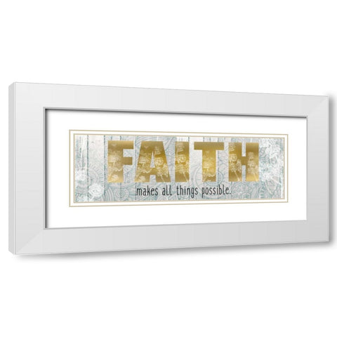 Faith Makes All Things White Modern Wood Framed Art Print with Double Matting by Allen, Kimberly