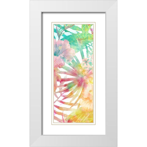 Tropical Brights 1 White Modern Wood Framed Art Print with Double Matting by Allen, Kimberly
