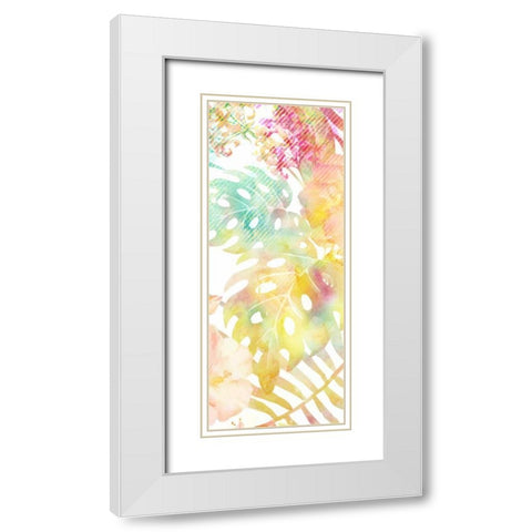 Tropical Brights 2 White Modern Wood Framed Art Print with Double Matting by Allen, Kimberly