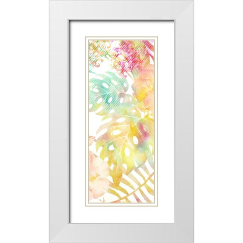 Tropical Brights 2 White Modern Wood Framed Art Print with Double Matting by Allen, Kimberly