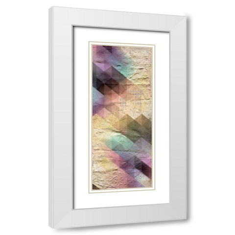 Color Code B White Modern Wood Framed Art Print with Double Matting by Allen, Kimberly