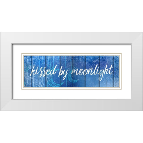 Kissed By Moonlight White Modern Wood Framed Art Print with Double Matting by Allen, Kimberly