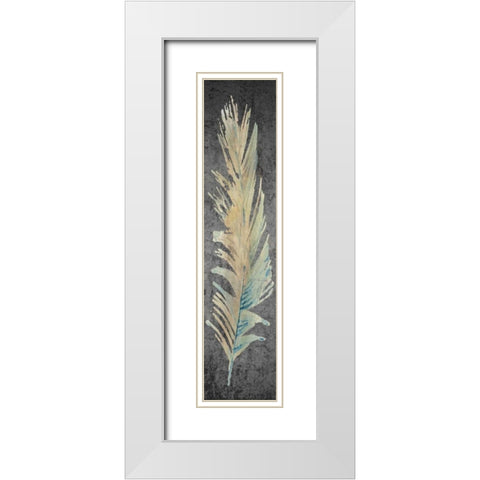Feathered Love 3 White Modern Wood Framed Art Print with Double Matting by Allen, Kimberly