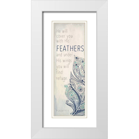 He Will B White Modern Wood Framed Art Print with Double Matting by Allen, Kimberly