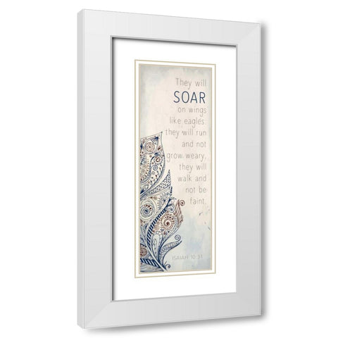 They Will White Modern Wood Framed Art Print with Double Matting by Allen, Kimberly