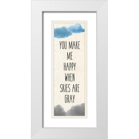 My Sunshine 2 revised B White Modern Wood Framed Art Print with Double Matting by Allen, Kimberly