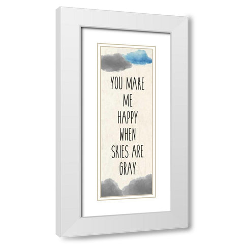 My Sunshine 2 White Modern Wood Framed Art Print with Double Matting by Allen, Kimberly