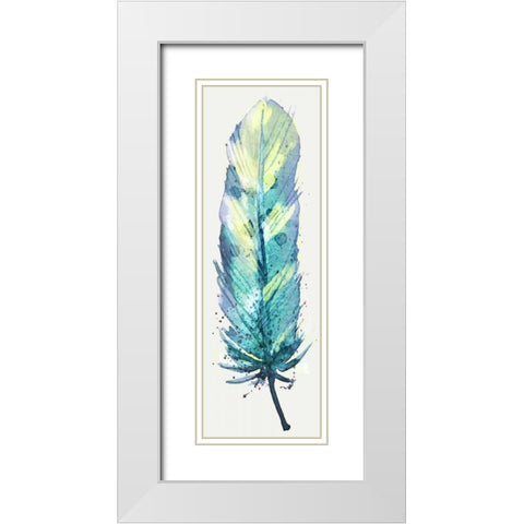 Feather Bright 2 White Modern Wood Framed Art Print with Double Matting by Allen, Kimberly