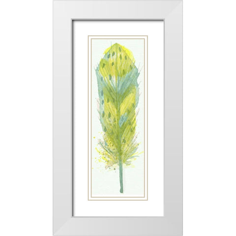 Feather Bright 3 White Modern Wood Framed Art Print with Double Matting by Allen, Kimberly