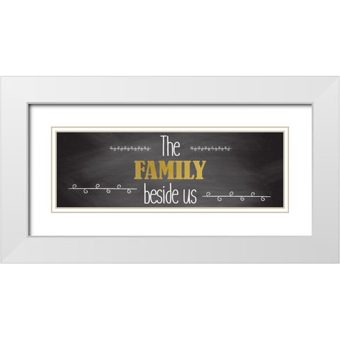 Bless 2 White Modern Wood Framed Art Print with Double Matting by Kimberly, Allen