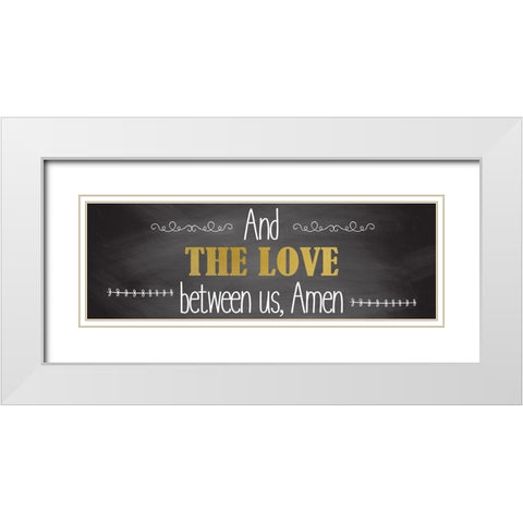 Bless 3 White Modern Wood Framed Art Print with Double Matting by Kimberly, Allen
