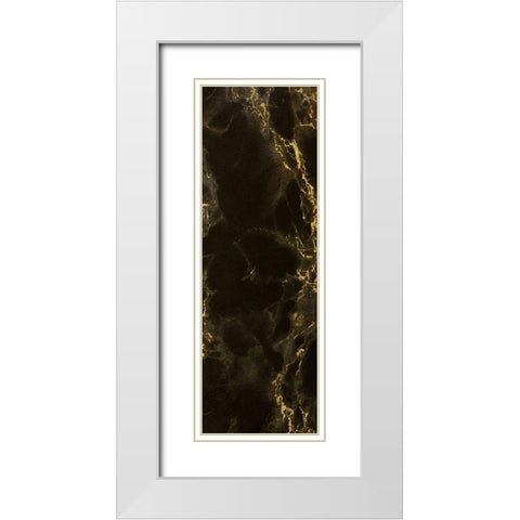 Black Gold 1 White Modern Wood Framed Art Print with Double Matting by Kimberly, Allen