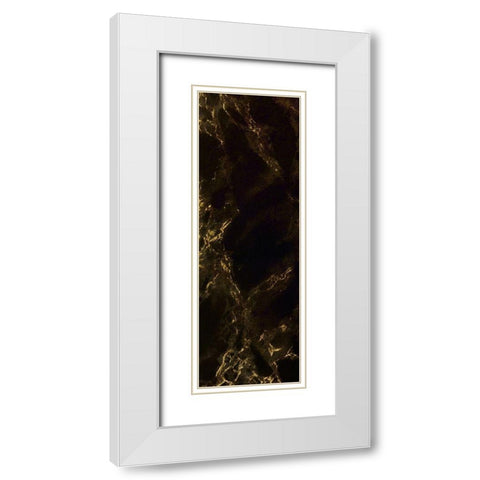 Black Gold 2 White Modern Wood Framed Art Print with Double Matting by Kimberly, Allen