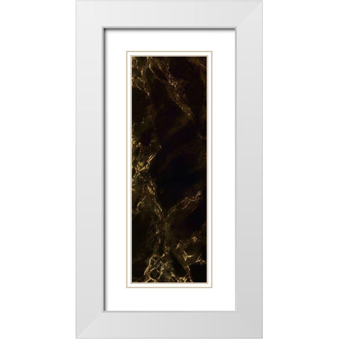 Black Gold 2 White Modern Wood Framed Art Print with Double Matting by Kimberly, Allen