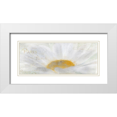 From Paris White Modern Wood Framed Art Print with Double Matting by Kimberly, Allen
