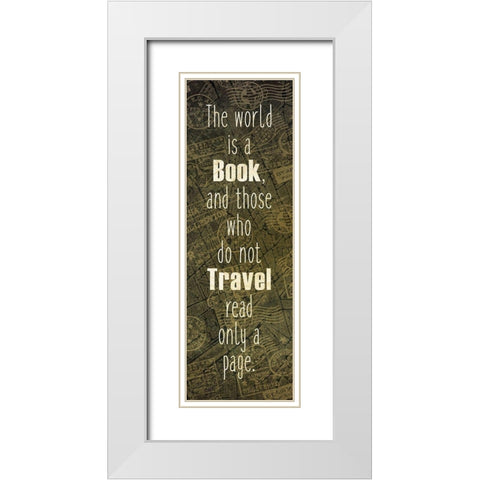 Wanderlust 6b White Modern Wood Framed Art Print with Double Matting by Kimberly, Allen