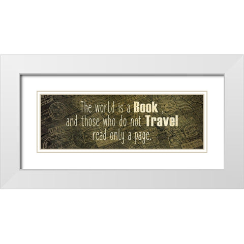 Wanderlust 6 White Modern Wood Framed Art Print with Double Matting by Kimberly, Allen